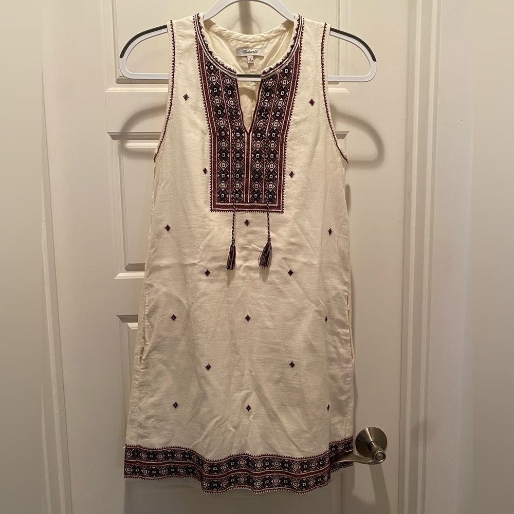 Madewell embroidered dress